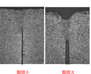 レーザ微細接合技術　隙間の影響